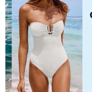 NWT White One Piece Swimsuit